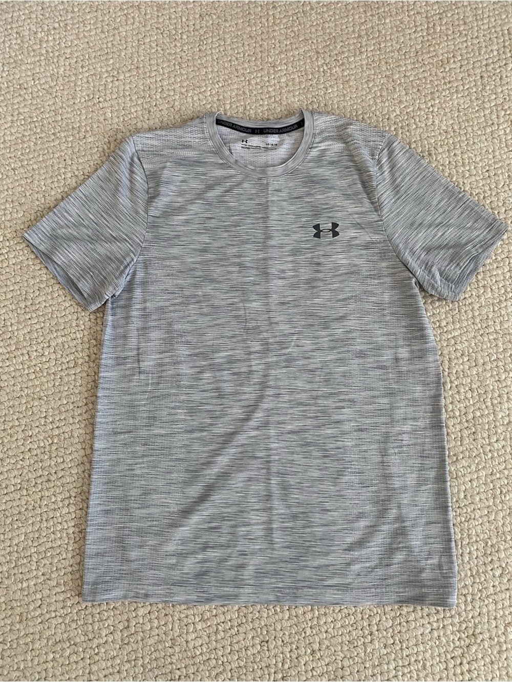 Under Armour Men’s Gray Heather Performance Short Sleeve Tee Size Large